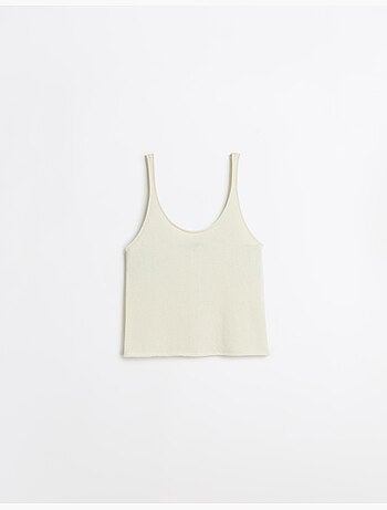 Camiseta de tirantes acanalada, MO Fashion