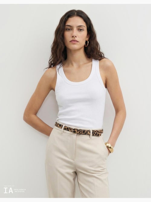 Camiseta de tirantes acanalada, MO Fashion - Kiabi