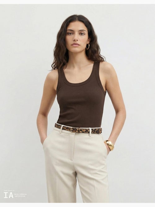 Camiseta de tirantes acanalada, mo fashion - Kiabi