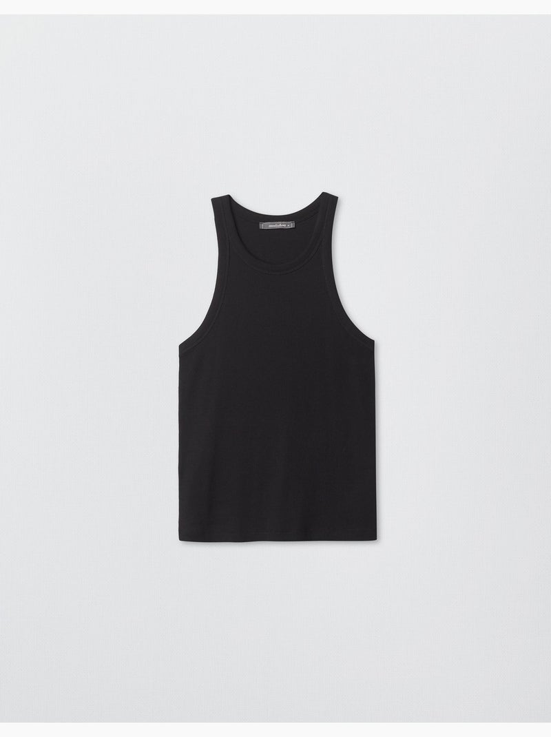 Camiseta de tirantes acanalada, MO Fashion Negro - Kiabi