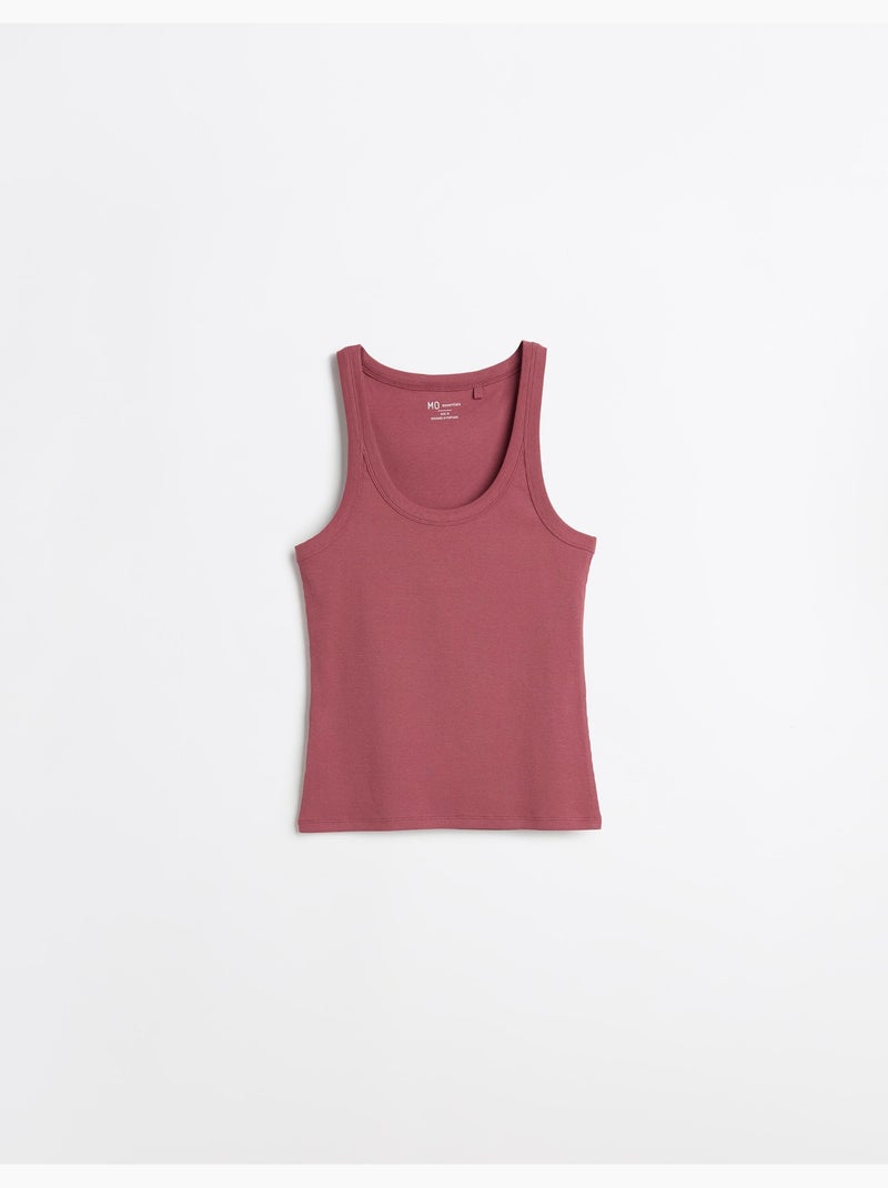 Camiseta de tirantes acanalada, MO Fashion Rojo - Kiabi