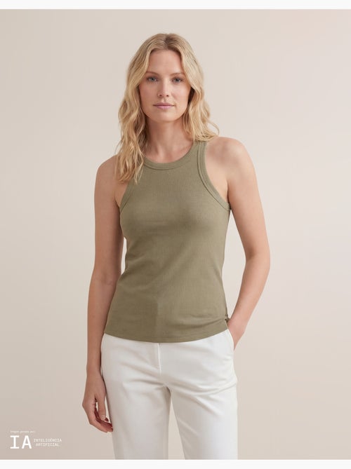 Camiseta de tirantes acanalada, MO Fashion - Kiabi
