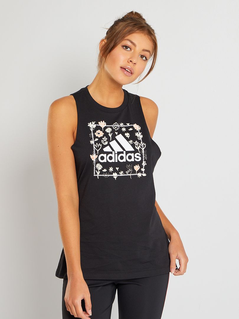 mitología Templado elevación Camiseta de tirantes 'Adidas' - NEGRO - Kiabi - 20.00€