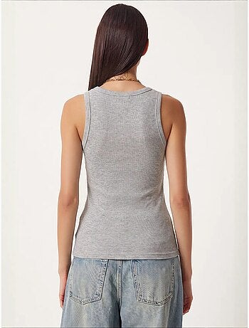 Camiseta de tirantes ajustada de punto con cuello en u, pack de 2 istanbul