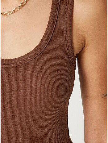 Camiseta de tirantes ajustada de punto con cuello en u, pack de 2 istanbul