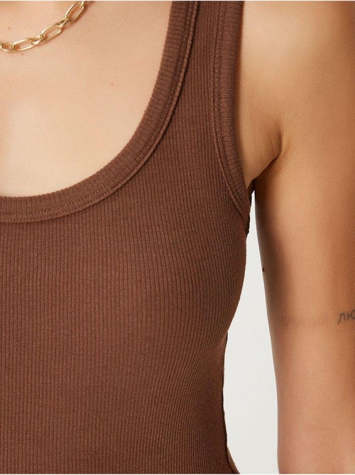 Camiseta de tirantes ajustada de punto con cuello en u, pack de 2 istanbul - Kiabi