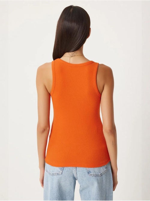 Camiseta de tirantes ajustada de punto con cuello en u, pack de 2 istanbul - Kiabi