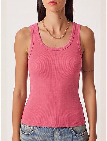 Camiseta de tirantes ajustada de punto con cuello en u, pack de 2 istanbul