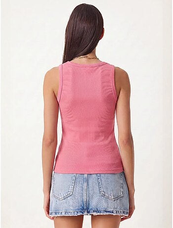 Camiseta de tirantes ajustada de punto con cuello en u, pack de 2 istanbul