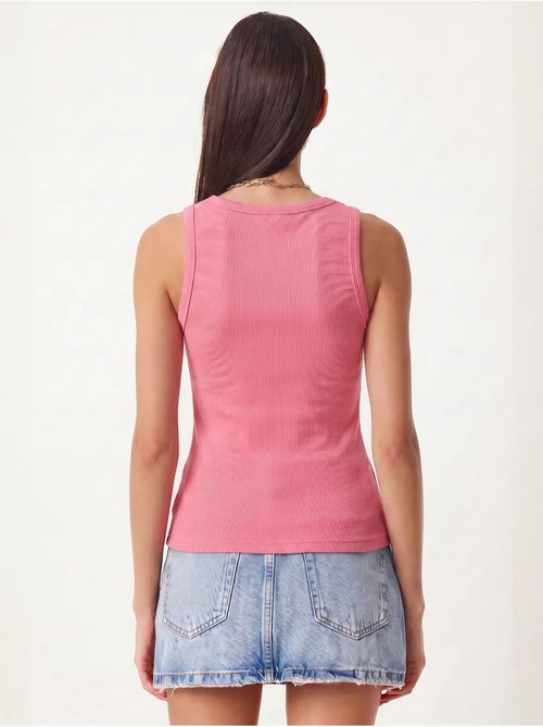 Camiseta de tirantes ajustada de punto con cuello en u, pack de 2 istanbul - Kiabi Camiseta de tirantes ajustada de punto con cuello en u, pack de 2 istanbul - Kiabi