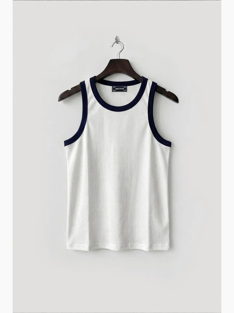 Camiseta de tirantes algodón giesto Blanco - Kiabi