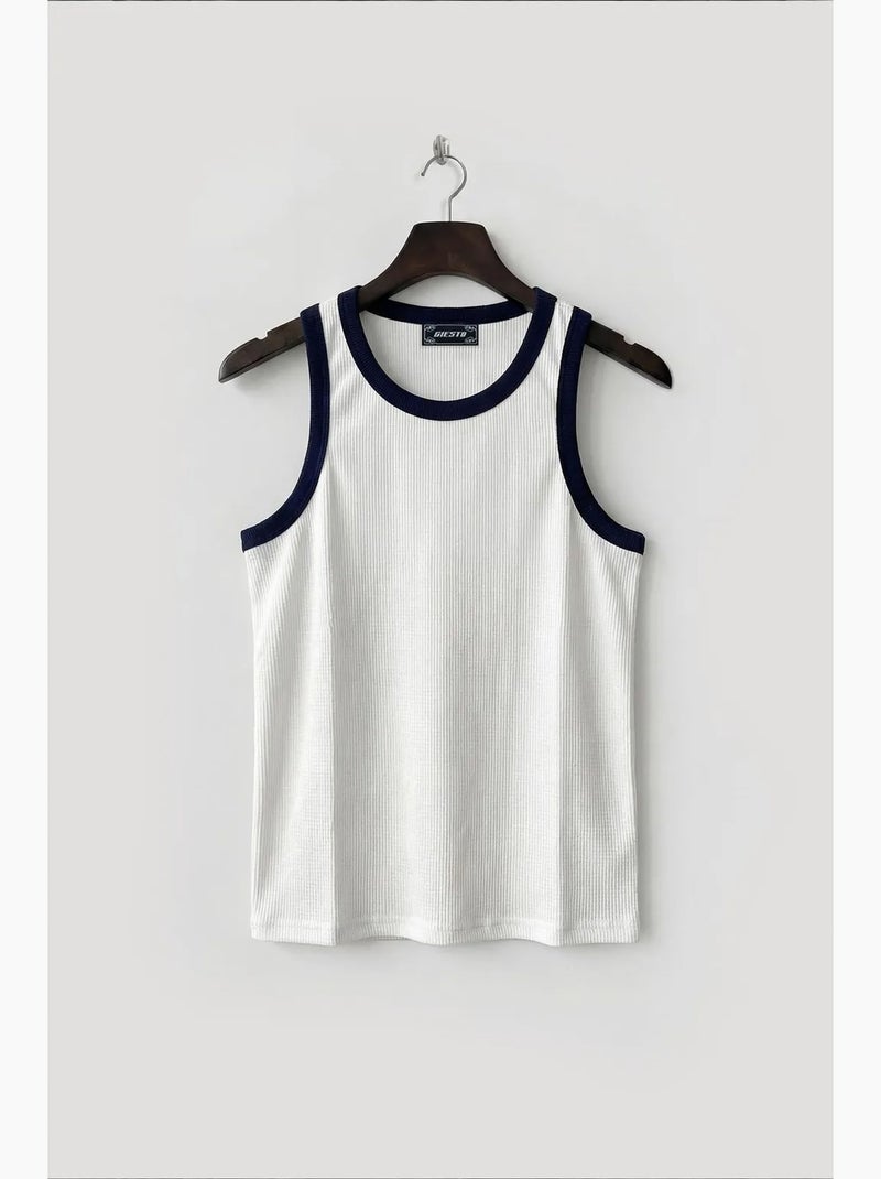 Camiseta de tirantes algodón giesto Blanco - Kiabi