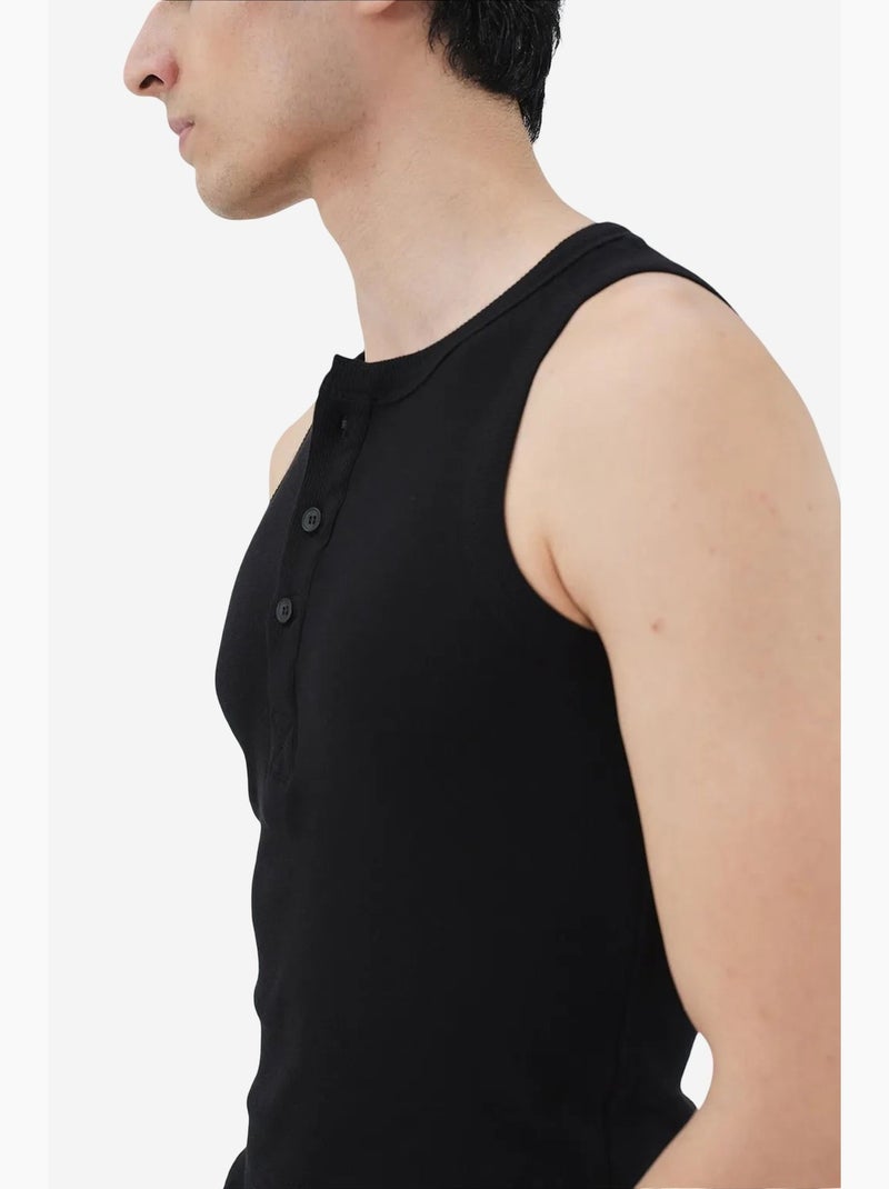 Camiseta de tirantes algodón giesto Negro - Kiabi