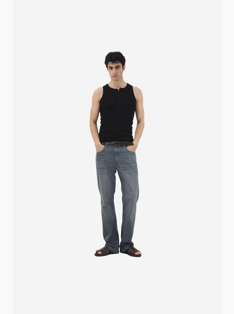Camiseta de tirantes algodón giesto Negro - Kiabi
