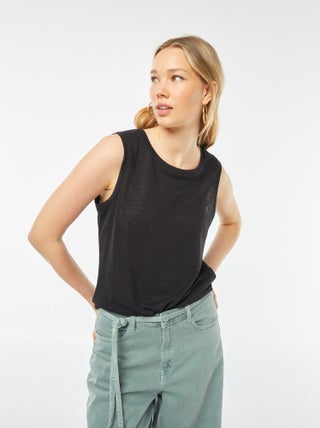 Camiseta de tirantes anchos