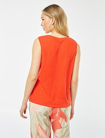 Camiseta de tirantes anchos