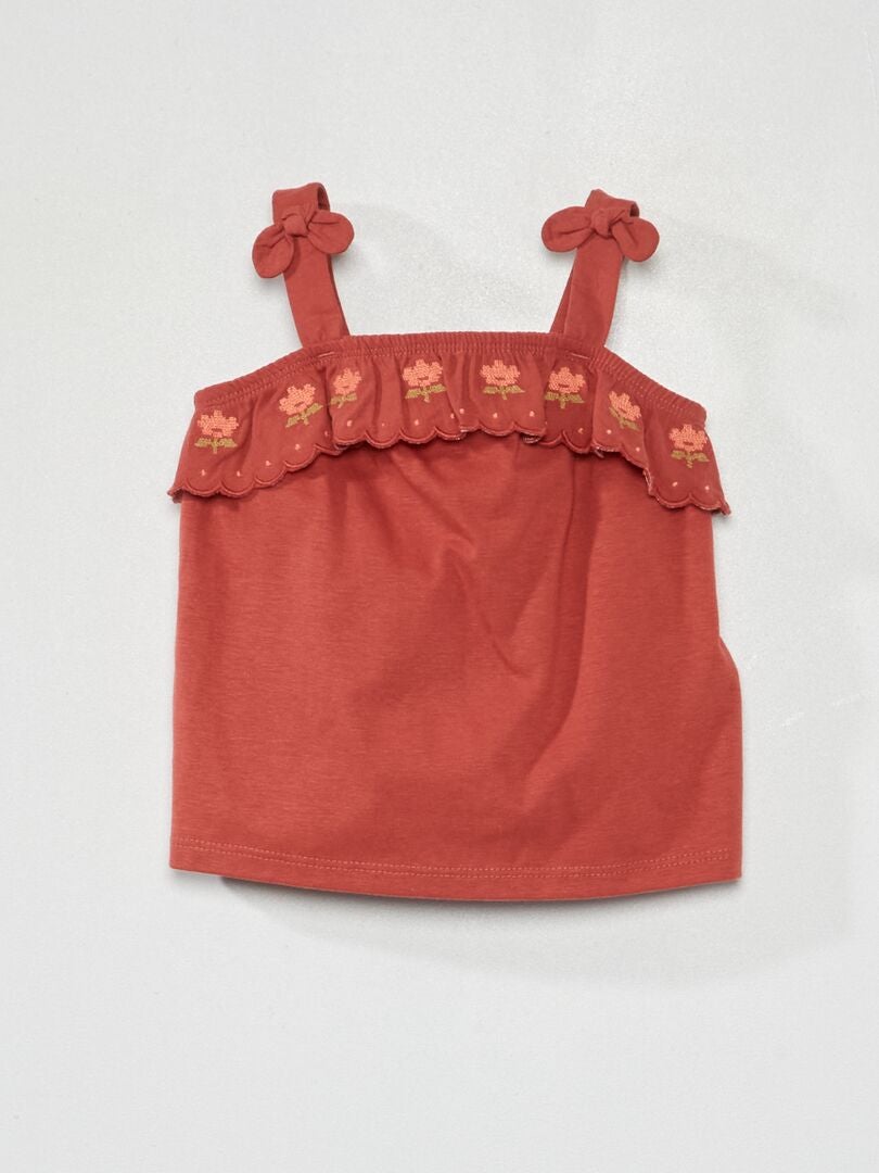 Camiseta de tirantes anchos ROSA - Kiabi