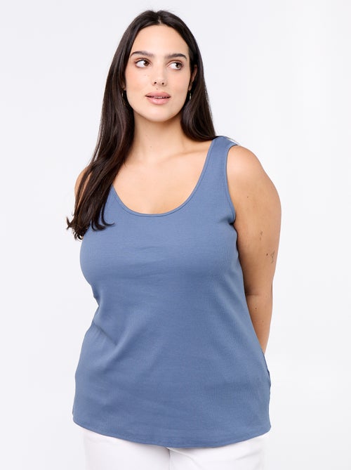 Camiseta de tirantes básica acanalada - Kiabi