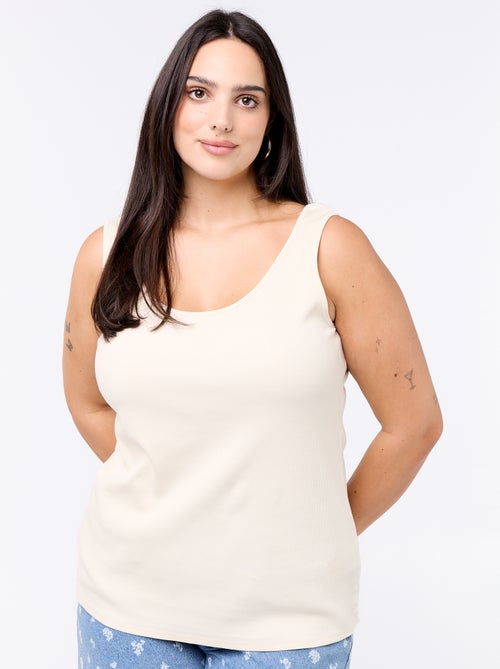 Camiseta de tirantes básica acanalada - Kiabi