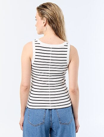 Camiseta de tirantes básica acanalada