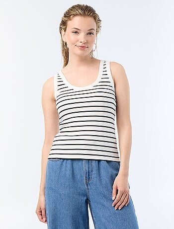 Camiseta de tirantes básica acanalada