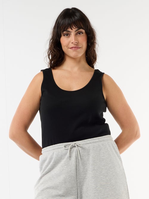 Camiseta de tirantes básica acanalada - Kiabi