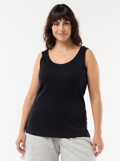 Camiseta de tirantes básica acanalada - Kiabi