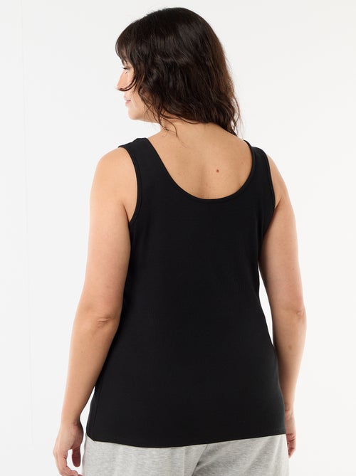 Camiseta de tirantes básica acanalada - Kiabi