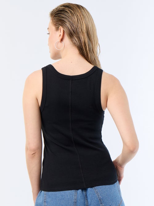 Camiseta de tirantes básica acanalada - Kiabi
