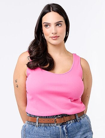 Camiseta de tirantes básica acanalada