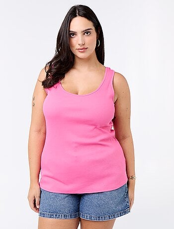 Camiseta de tirantes básica acanalada