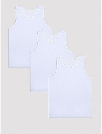 Camiseta de tirantes básica de algodón, pack de 3 penti
