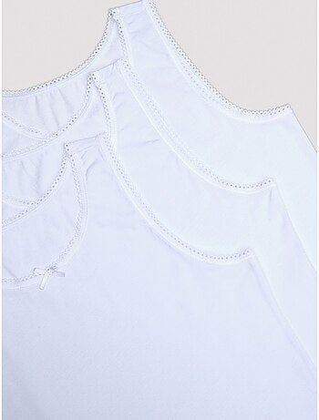 Camiseta de tirantes básica de algodón, pack de 3 penti