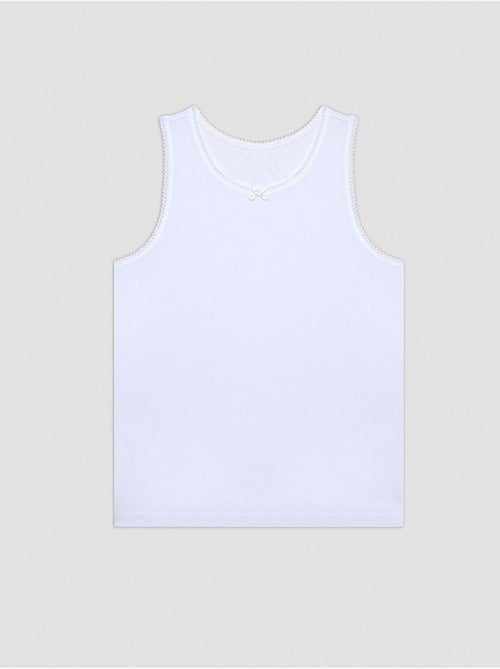 Camiseta de tirantes básica de algodón, pack de 3 penti - Kiabi Camiseta de tirantes básica de algodón, pack de 3 penti - Kiabi