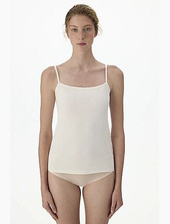 Camiseta de tirantes cami de algodón con cuello cuadrado penti