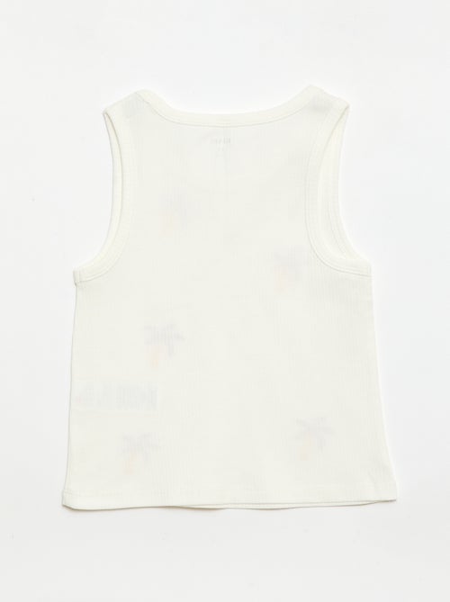 Camiseta de tirantes con bordados fantasía - Kiabi