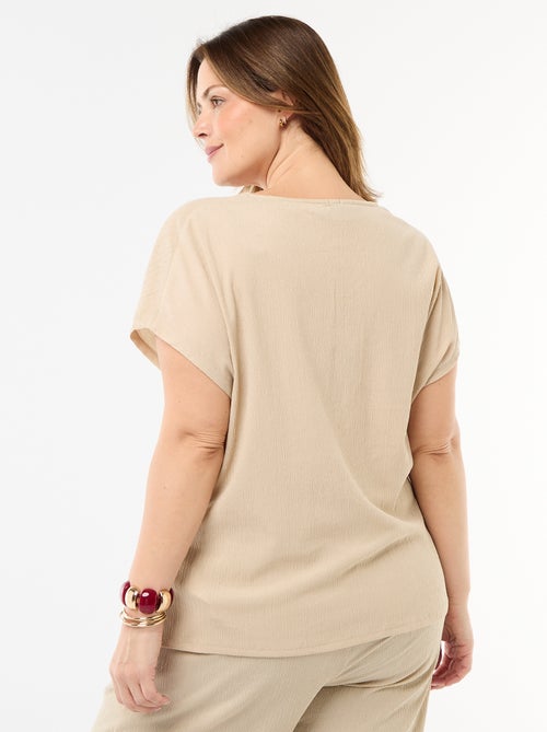 Camiseta de tirantes con botones dorados - Kiabi