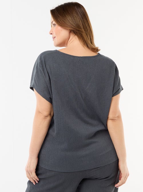 Camiseta de tirantes con botones dorados - Kiabi