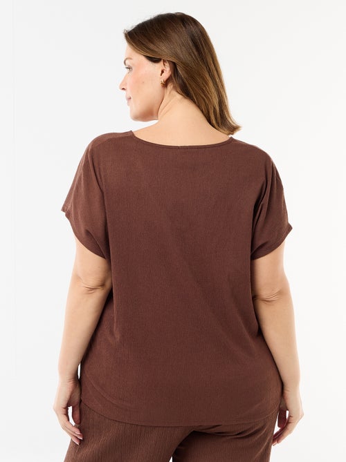 Camiseta de tirantes con botones dorados - Kiabi