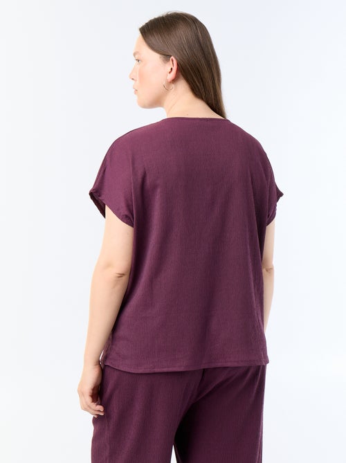 Camiseta de tirantes con botones dorados - Kiabi