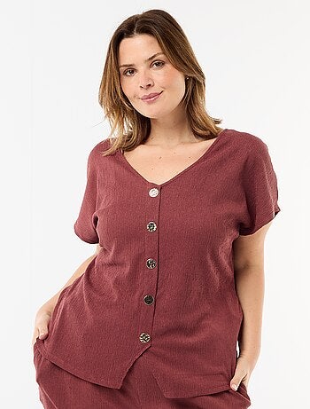 Camiseta de tirantes con botones dorados