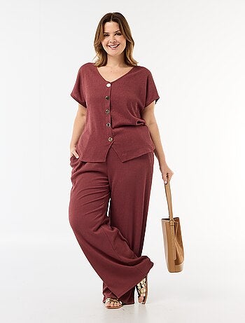 Camiseta de tirantes con botones dorados