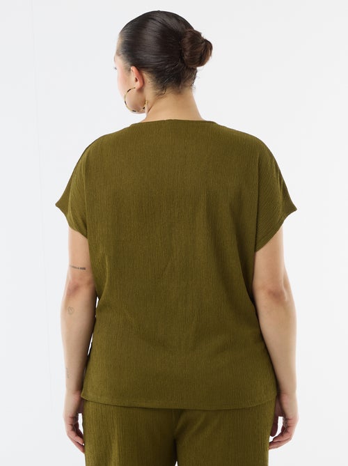 Camiseta de tirantes con botones dorados - Kiabi