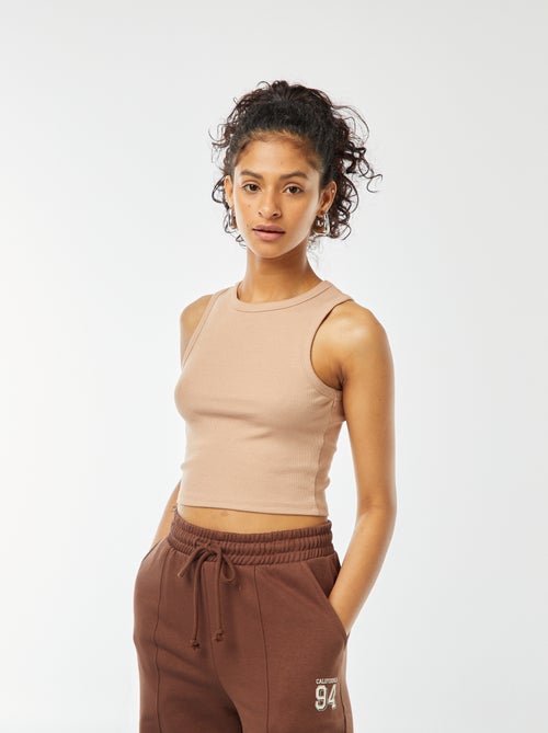 Camiseta de tirantes con cuello americano - Kiabi