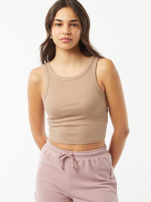 Camiseta de tirantes con cuello americano - Kiabi
