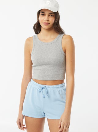 Camiseta de tirantes con cuello americano