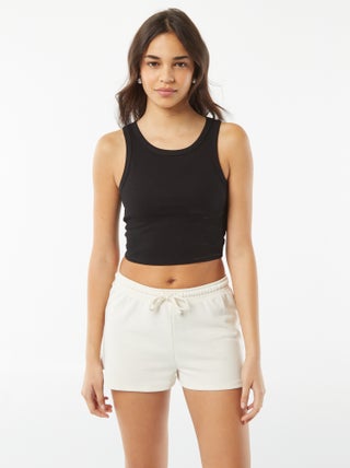 Camiseta de tirantes con cuello americano