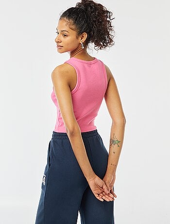 Camiseta de tirantes con cuello americano