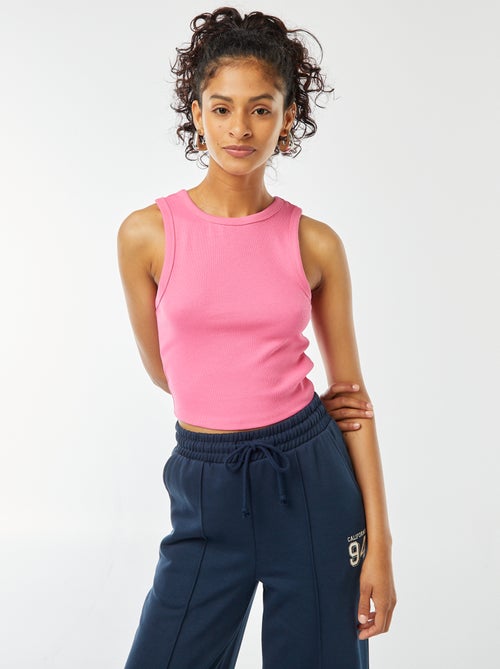 Camiseta de tirantes con cuello americano - Kiabi