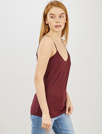 Camiseta de tirantes con cuello de pico - Kiabi